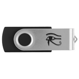Eye Of Horus Egyptian Symbol Ink Drawing Flash Drive