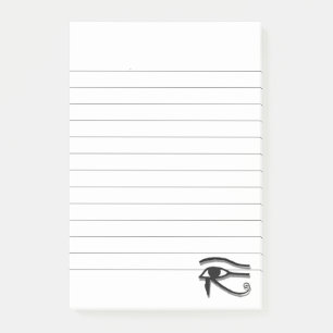 Eye Of Horus Egyptian Symbol Ink Drawing Lined Post-it Notes