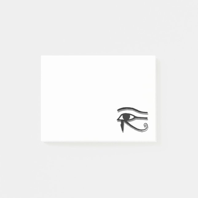 Eye Of Horus Egyptian Symbol Ink Drawing Post-it Notes (Front)