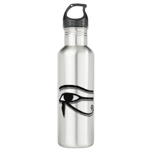 Eye Of Horus Egyptian Symbol Ink Drawing Stainless Steel Water Bottle