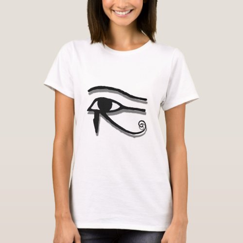 Eye Of Horus Egyptian Symbol Ink Drawing T_Shirt