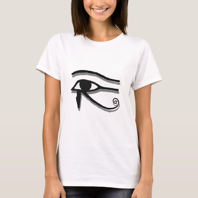 Eye Of Horus Egyptian Symbol Ink Drawing T-Shirt (Front)