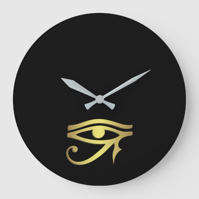 Eye of horus Egyptian symbol Large Clock (Front)
