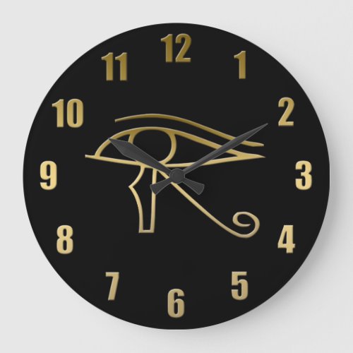 Eye of Horus Egyptian symbol Large Clock