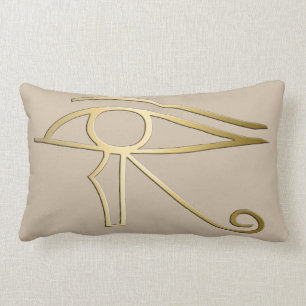 Eye of Horus Egyptian symbol Lumbar Pillow