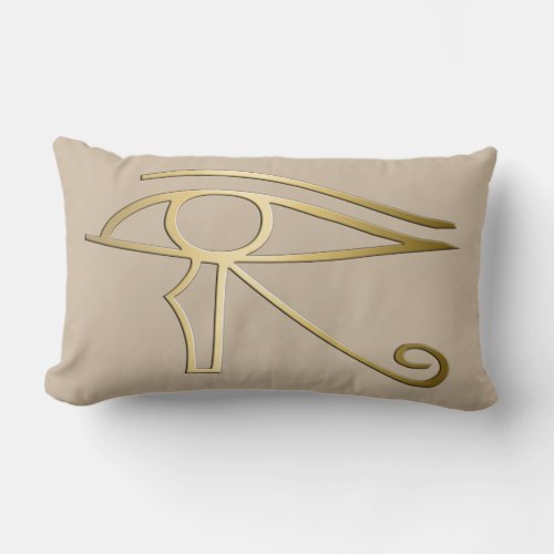 Eye of Horus Egyptian symbol Lumbar Pillow