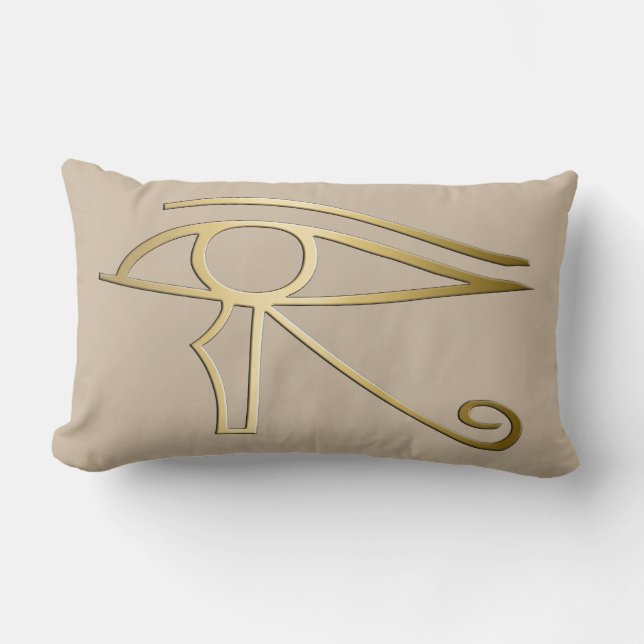 Eye of Horus Egyptian symbol Lumbar Pillow (Front)