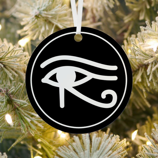 Eye of Horus Egyptian Symbol Metal Ornament (Insitu)