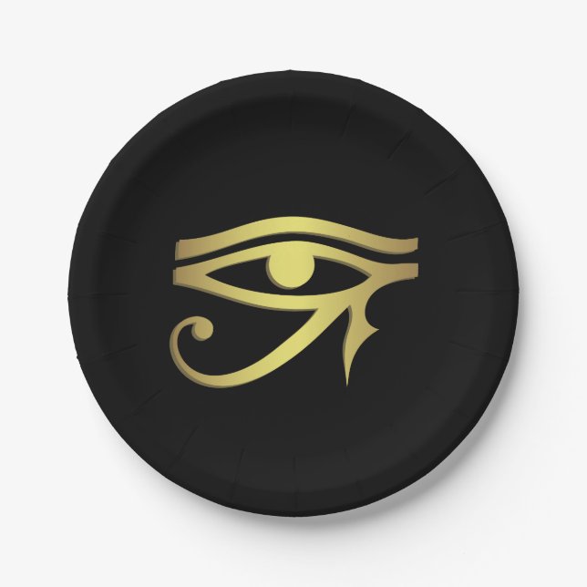 Eye of horus Egyptian symbol Paper Plates (Front)