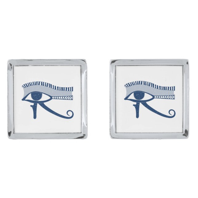 Eye Of Horus Egyptian Symbol Protection Cufflinks (Front)