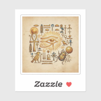 Eye of Horus Egyptian Symbols Sticker | Ancient Eg