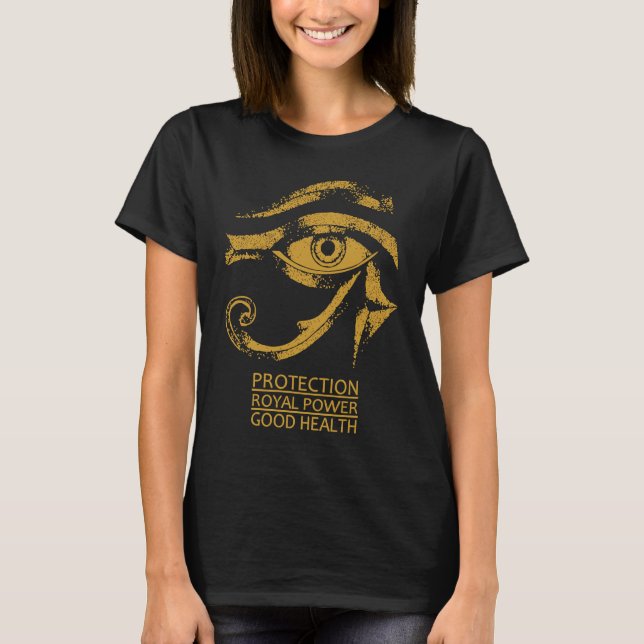 Eye of Horus Eye of Ra Meaningful Symbols T-Shirt (Front)