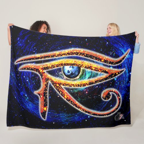 Eye Of Horus Fleece Blanket