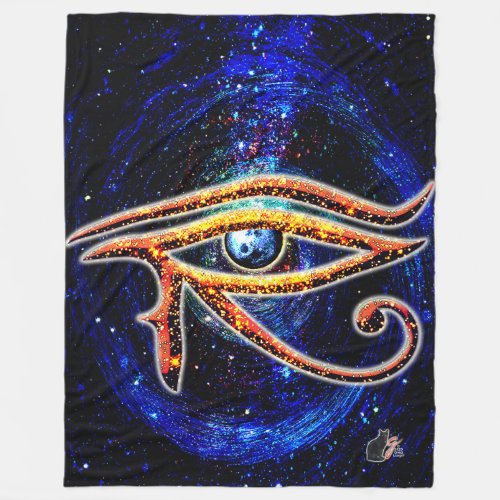 Eye Of Horus Fleece Blanket