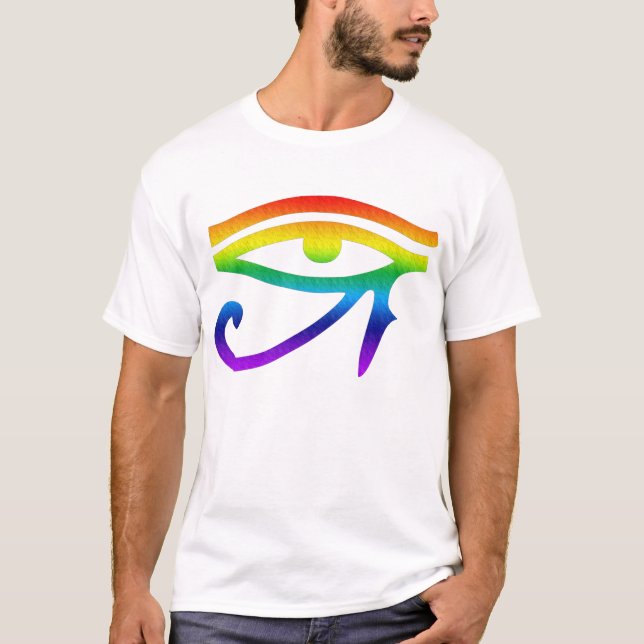 Eye of Horus Gay Pride T-Shirt (Front)