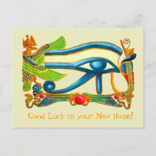 Eye of Horus Good Luck postcard