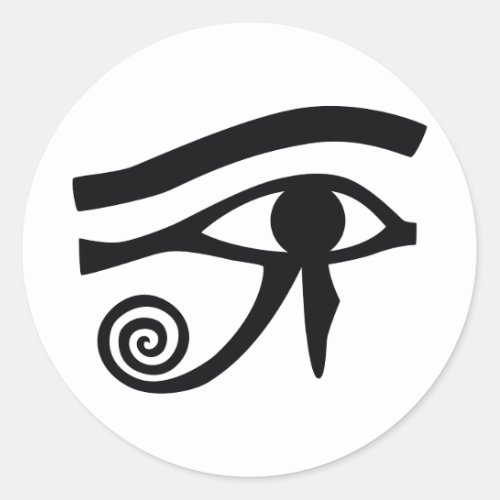 Eye of Horus Hieroglyphic Classic Round Sticker