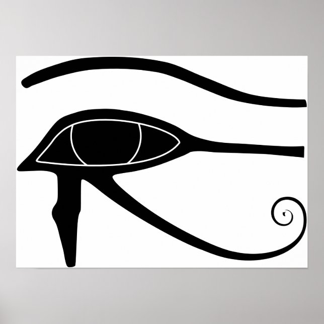 Eye of Horus – Horusauge Hieroglyphs Hyroglyphen Poster (Front)