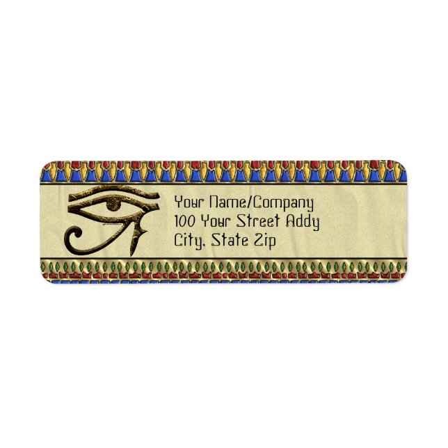 Eye of Horus Label (Front)