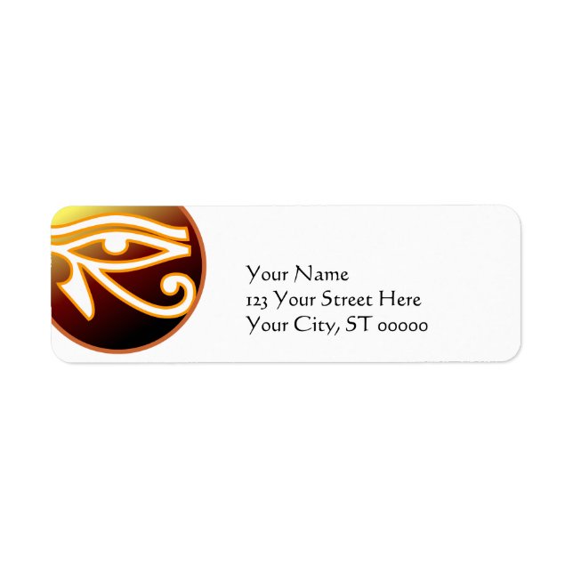 Eye of Horus Label (Front)