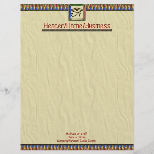 Eye of Horus Letterhead