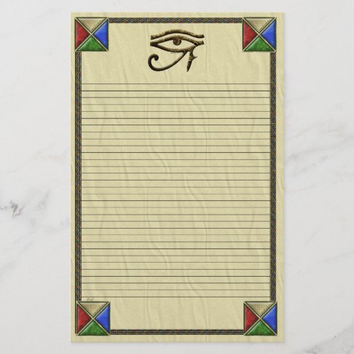 Eye of Horus Lined Stationery