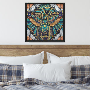 Eye of Horus – Modern Egyptian Geometric Art Canvas Print