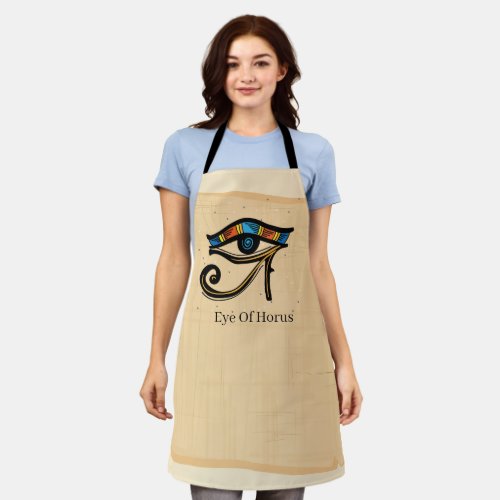 Eye Of Horus on papyrus Egyptian hieroglyphs    Apron