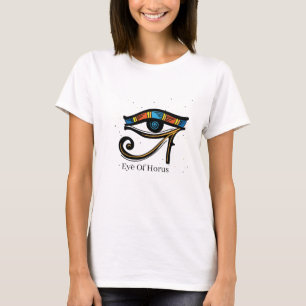 Eye Of Horus on papyrus, Egyptian hieroglyphs   T-Shirt