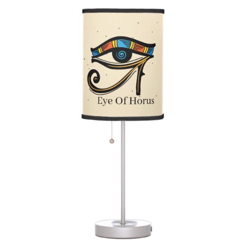 Eye Of Horus on papyrus Egyptian hieroglyphs    Table Lamp