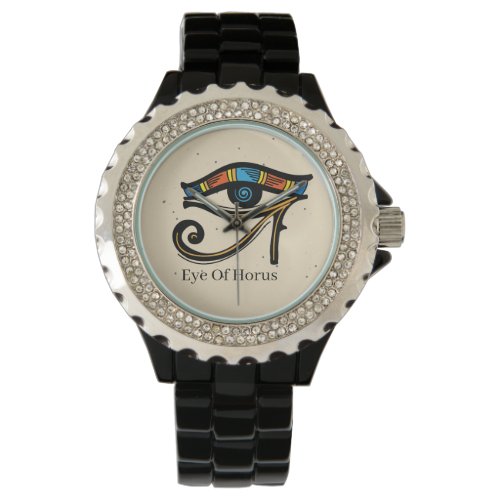 Eye Of Horus on papyrus Egyptian hieroglyphs   Watch