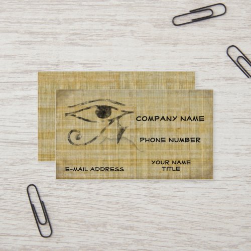 Eye of Horus _ Papyrus Business Card