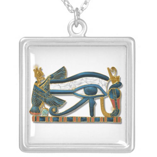 Eye of Horus Pectoral Silver Plated Necklace