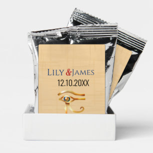 Eye of Horus Pharaonic heritage on papyrus Coffee Drink Mix