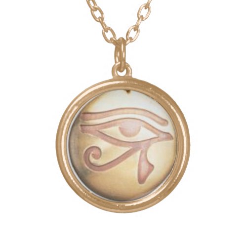 EYE OF HORUS POWERFUL PROTECTION CHARM GOLD PLATED NECKLACE