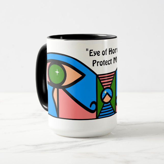 "Eye of Horus Protect Me"  Mug (Front Left)