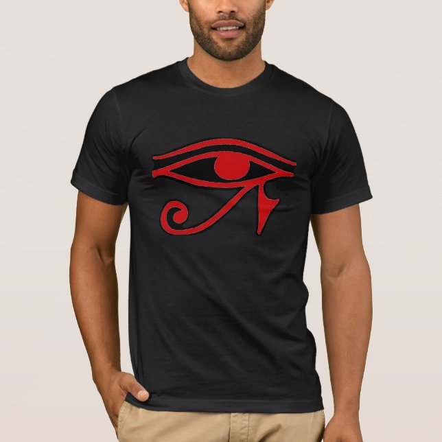 Eye Of Horus red black shirt (Front)