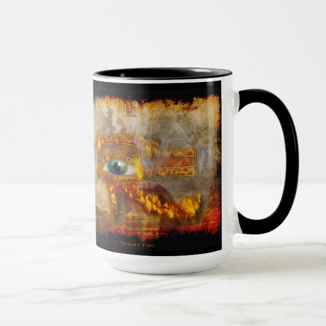 Eye of Horus Sacred Egyptian Art Mug (Right)