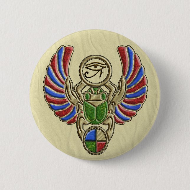 Eye of Horus Scarab Buttons (Front)