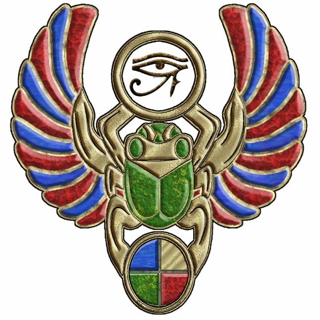 Eye of Horus Scarab Cutout (Front)