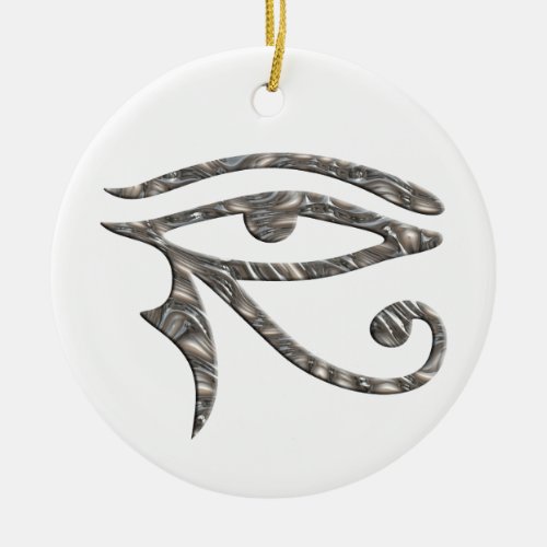 Eye Of Horus _ SILVER Ceramic Ornament