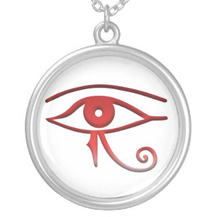 Eye of horus silver plated necklace