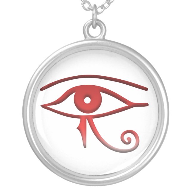 Eye of horus silver plated necklace (Front)