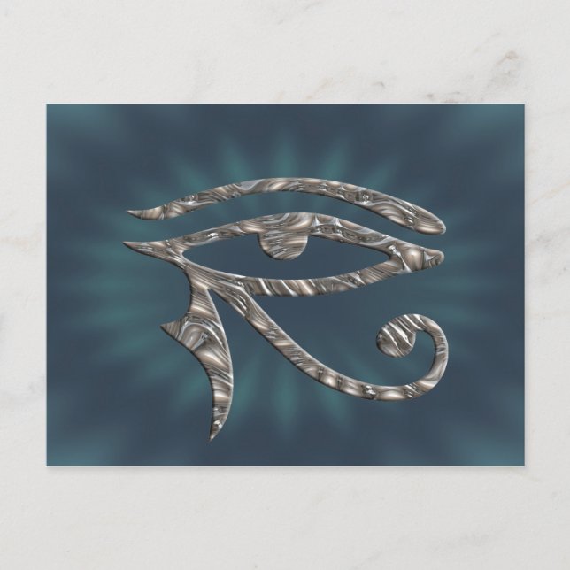 Eye Of Horus - SILVER Postcard (Front)