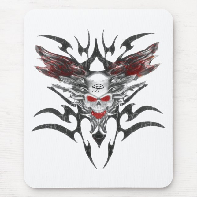 eye of horus skull-tran mouse pad (Front)