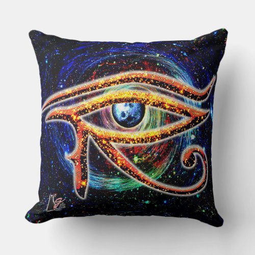 Eye Of Horus Throw Pillow