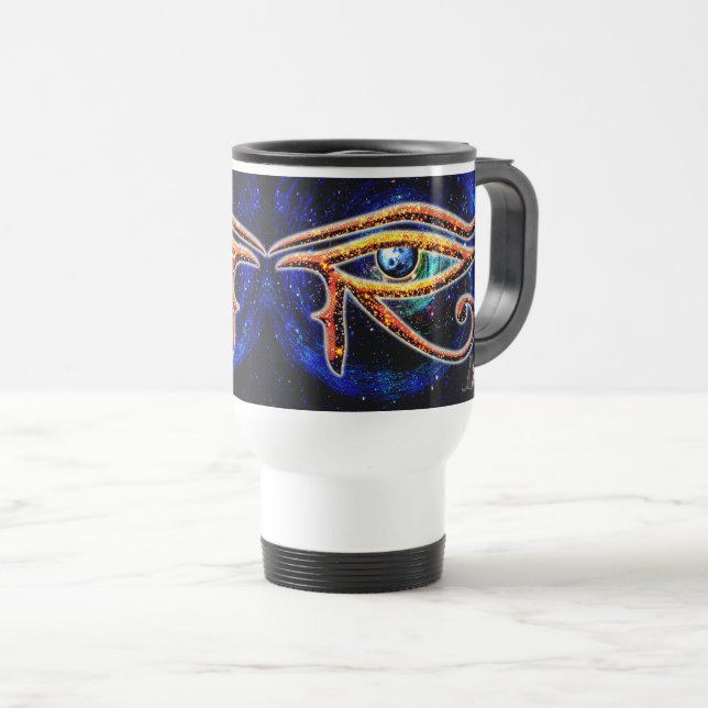 Eye Of Horus Travel Mug (Front Right)