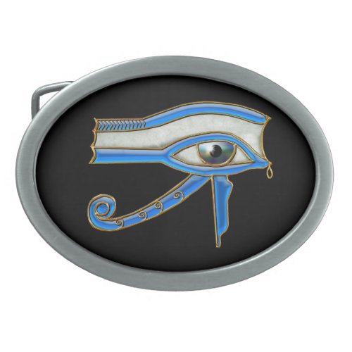 Eye of Horus Wadjet Ancient Egyptian Art Buckle Oval Belt Buckle