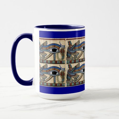 Eye of Horus Wadjet Egyptian Art Mug