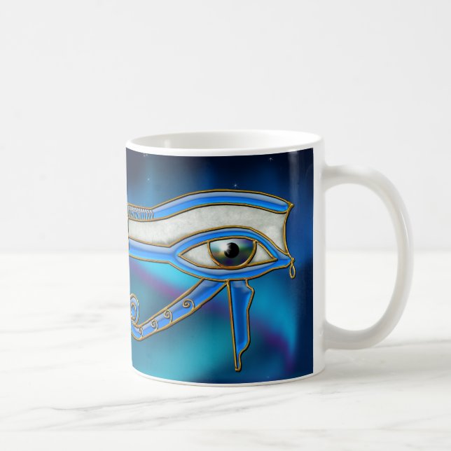 Eye of Horus Wadjet Egyptian Art Mug (Right)